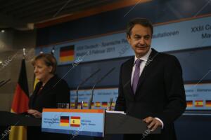 rueda de prensa Conjunta del Xxiii cumbre bilateral entre España y Alemania...