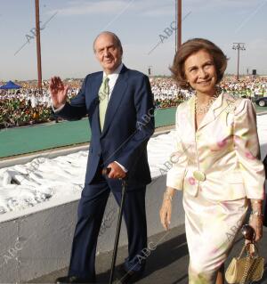 misa de clausura de la Jmj en la base Aerea de cuatro Vientos Ofidiada por Ss el...