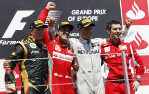 Fernando Alonso en el gran premio de Formula 1