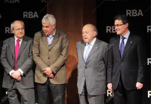 Presentacion de la biblioteca Rba de Catalanismo. Artur Mas. Jordi Pujol....