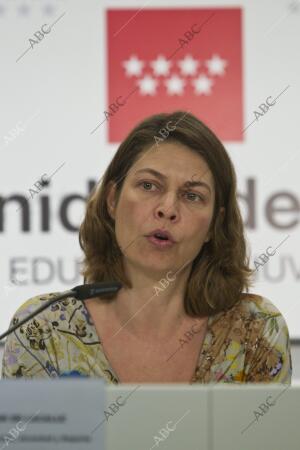 Lucía Figar en rueda de prensa sobre la subida de las tasas universitarias Foto,...