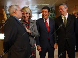 alberto ruiz gallardon, ignacio gonzalez, esperanza aguirre y joaquin leguina en...