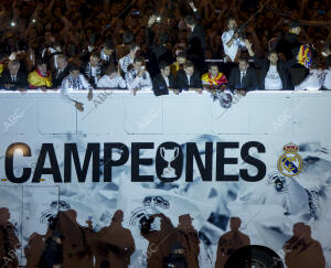 Celebración del real Madrid en Cibeles del Titulo de Campeon de la copa de Sm....
