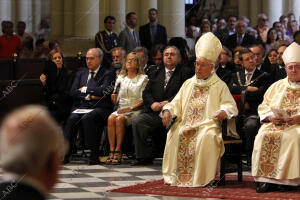 El arzobispo de Toledo y Primado de España, Braulio Rodríguez, preside la misa...