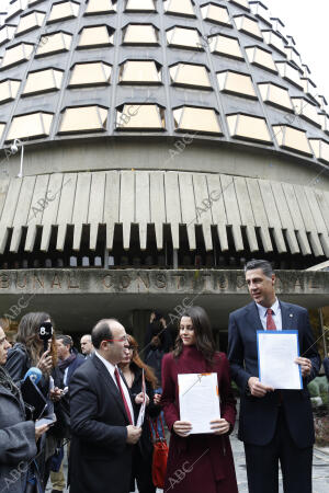 En la imagen, Inés Arrimadas, Miquel Iceta y Xavier García Albiol