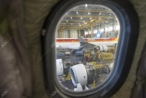 Zona de Iberia. Hangar 6 de mantenimiento de aviones