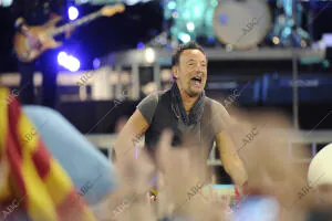 Springsteen durante su concierto en el Camp Nou