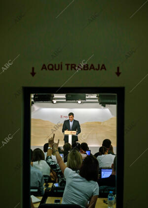 Pedro Sánchez en rueda de prensa tras la reunión de la Comisión Permanente de la...