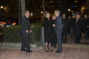 Los Reyes heméritos don Juan Carlos y Doña Sofía, asisten al funeral por el alma...