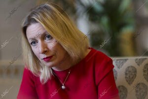 Entrevista a María Zajarova, portavoz del ministerio de Asuntos Exteriores de...