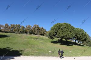 Estanque del Parque Tierno Galván en el distrito de Arganzuela