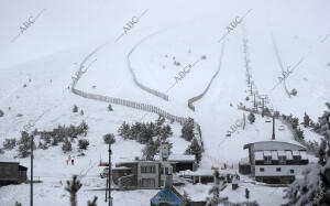 Reportaje sobre la pista de esquí en el puerto de Navacerrada