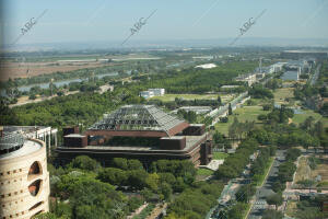 Vista Aérea de la cartuja desde torre Sevilla