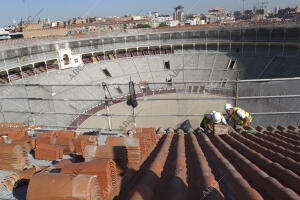 Remodelación de los techos de la plaza de toros de Las Ventas