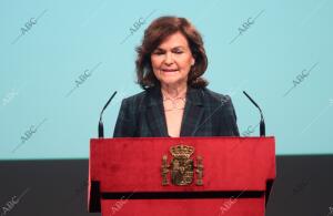 Acto de lectura de la Constitución, en el que la Princesa de Asturias habló por...