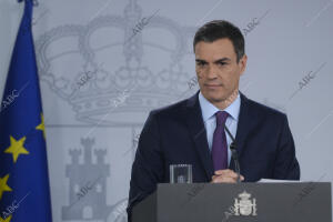 Rueda de prensa de Pedro Sánchez haciendo balance del año