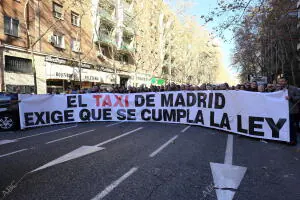 Manifestación de Taxistas