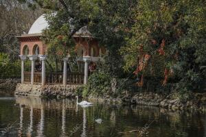 En la imagen, la isleta de los Patos en el estanque principal