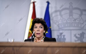 Rueda de prensa de Isabel Celaa, vicepresidenta del Gobierno, tras el Consejo de...