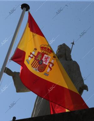 Misa en el Cerro de los Ángeles, oficiada por el arzobispo de Madrid Carlos...
