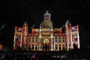 Vídeo mapping sobre la fachada del Palacio de Cibeles bajo el título «Un sueño...