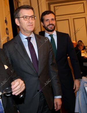sayuno del presidente de Galicia, Alberto Núñez Feijóo, con la presencia del...