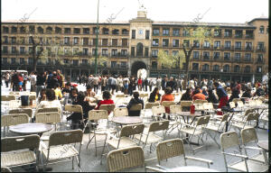 Terrazas en la plaza de Zocodover