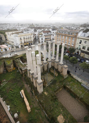 Templo Romano junto al ayuntamiento de Córdoba