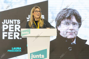 Comparecencia de Elsa Artadi (Junts per Cat) en el Hotel Barceló para valorar...