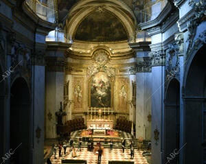 Ensayo del concierto inaugural del Festival de Arte Sacro en la basílica de San...
