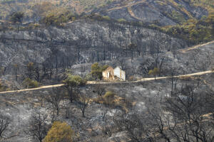 Incendio en Sierra Bermeja, zona de Estepona