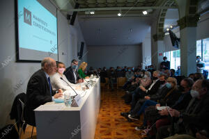 Manifiesto constitucionalista en el Colegio de Periodistas con Jordi Canal, Eva...