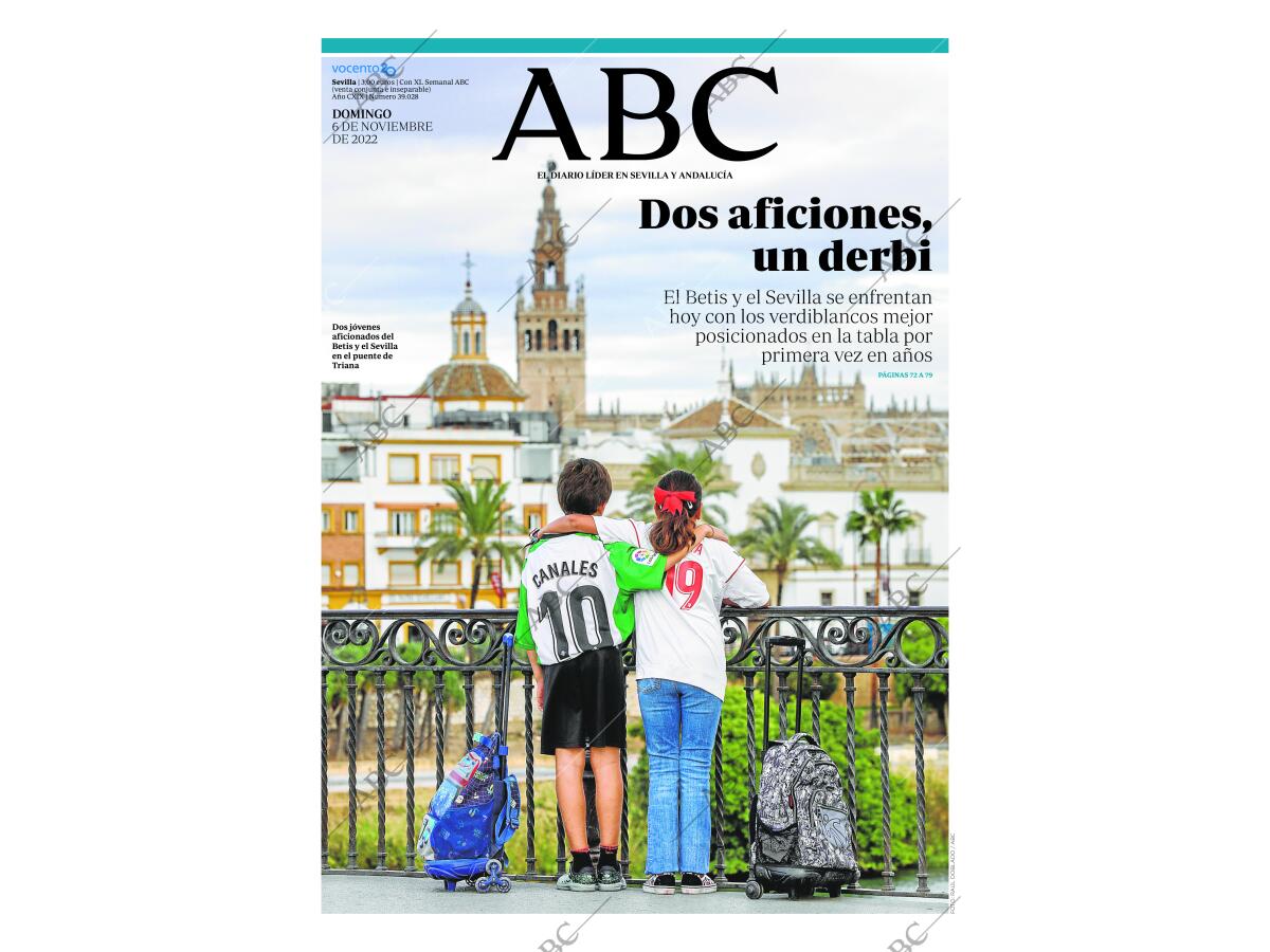 Periódico ABC SEVILLA 06-11-2022,portada - Archivo ABC