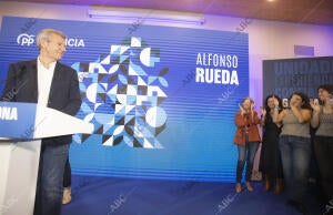 Alfonso Rueda celebra su triunfo en las elecciones autonómicas