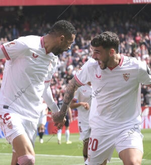 Partido entre el Sevilla y la Real Sociedad con resultado de 3-2 a favor del...