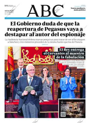 ABC MADRID 24-04-2024 página 1