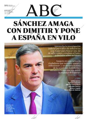 ABC MADRID 25-04-2024 página 1