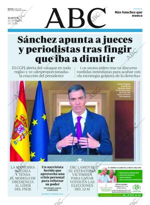 ABC MADRID 30-04-2024 página 1