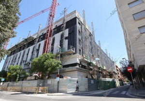 Obras del futuro hotel Mezquita Center en el bulevar Hernán Ruiz
