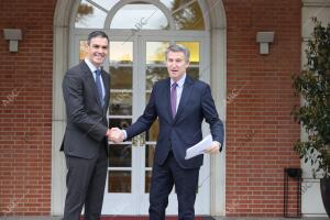 Reunión del Presidente del Gobierno Pedro Sánchez con los representantes de los...