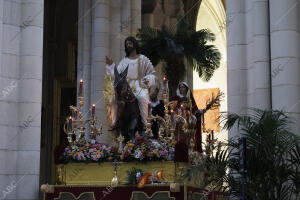 Procesión de La Borriquita, catedral de la Almudena