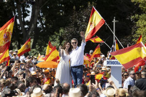 Manifestación del Pp en contra de Pedro Sánchez