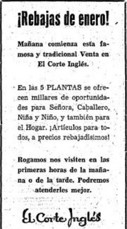 Anuncio de 1950