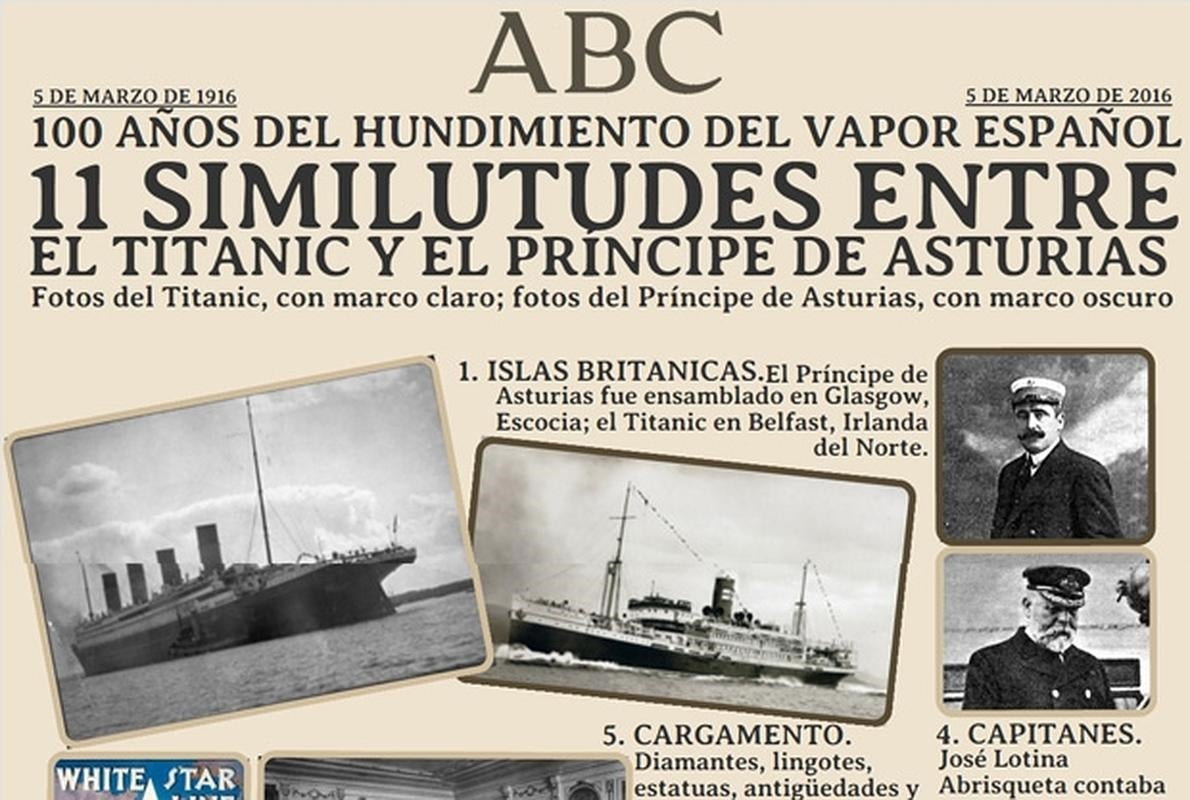 El misterio del «Titanic español», el vapor que se hundió por una borrachera