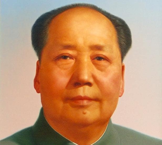 Retrato oficial de Mao, tal como aparece en la Plaza de Tiananmen