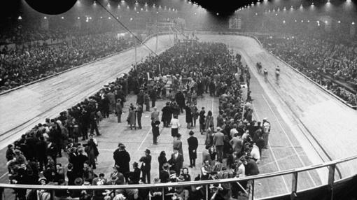 Interior del velódromo