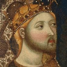 Enrique II en la tabla Virgen de Tobed