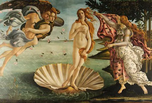 «El Nacimiento de Venus», Botticelli