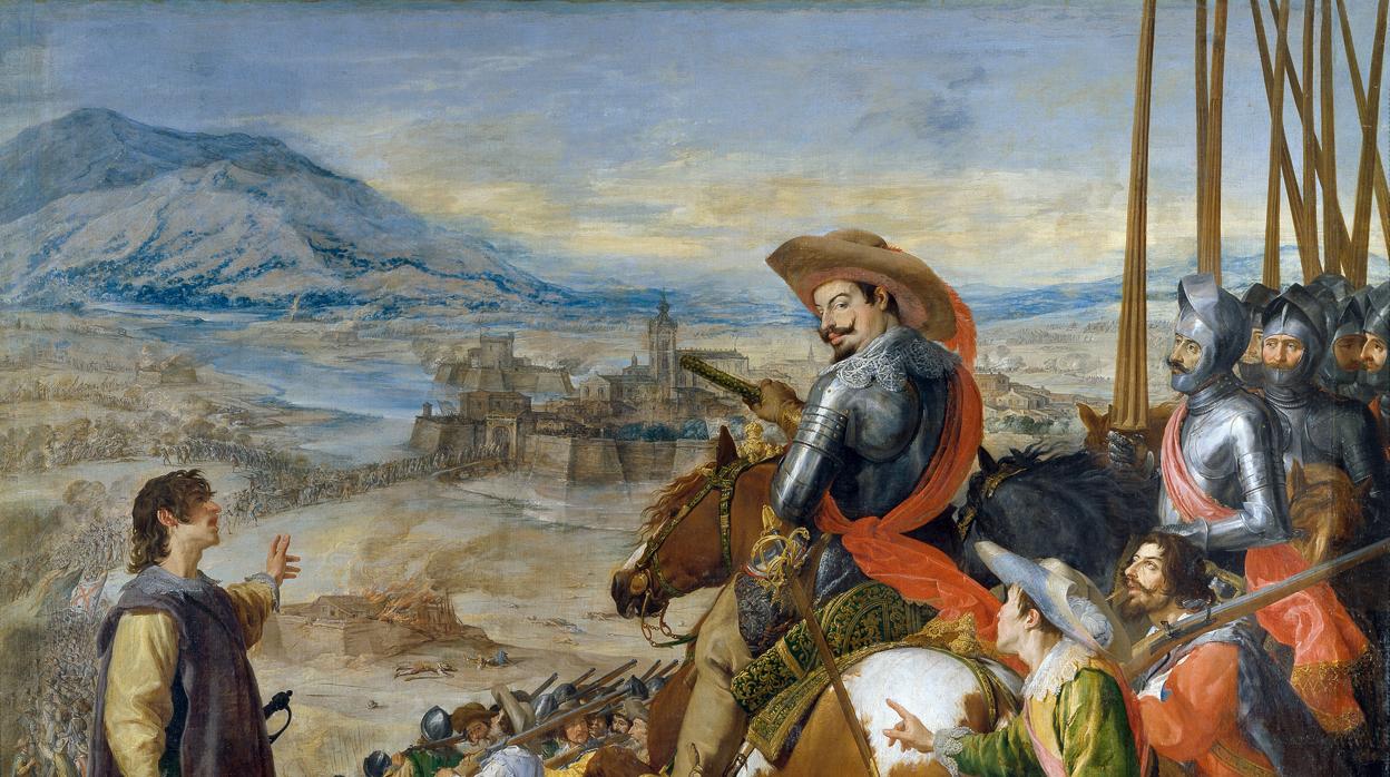 Cuadro del Museo del Prado del «Socorro de Brisach», sobre una de las batallas del conflicto europeo