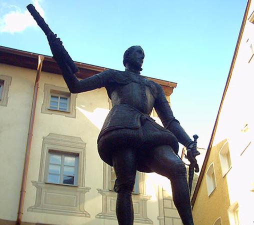 Don Juan de Austria, vencedor de la Batalla de Lepanto, escultura en Ratisbona